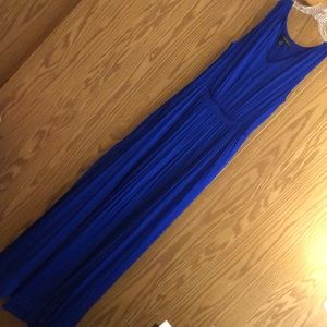 Banana Republic royal blue v neck long dress/maxi